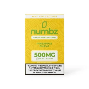numbz 7- Hydroxymitragynine Chewable Pineapple Guava 50mg Tablet