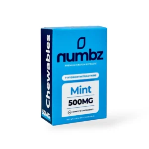 numbz 7-Hydroxymitragynine Chewable Tablets Mint 50mg Per Tablet